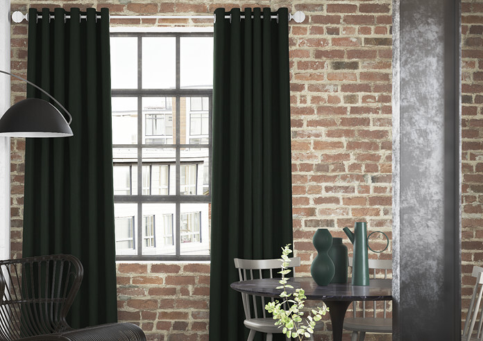 Faux Suede, Bottle Green - Made to Measure Curtains - Image 3